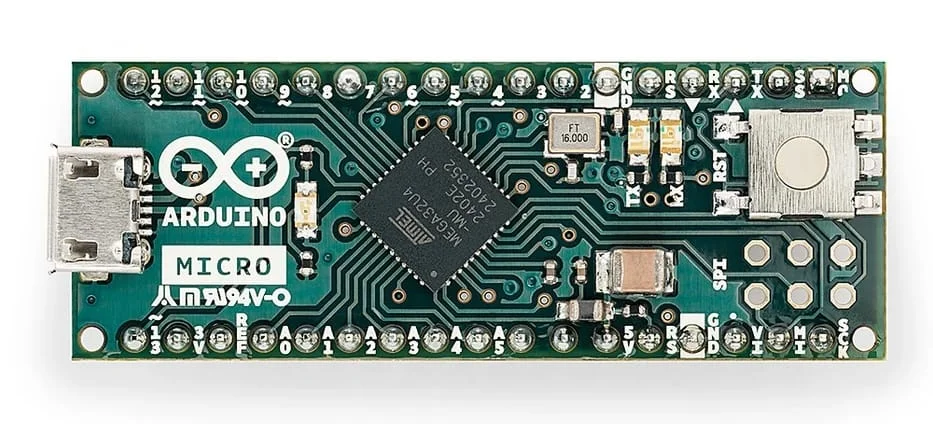 An Arduino Micro board