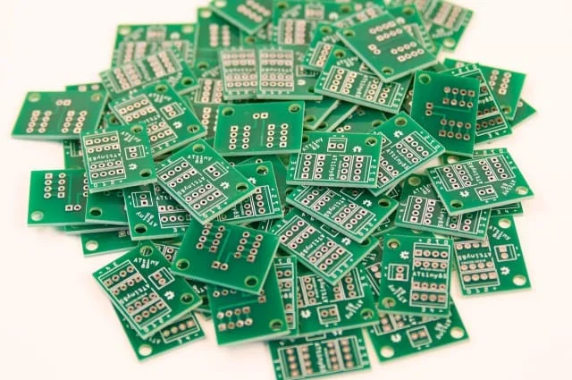 Example of a custom printed circuit board (PCB)