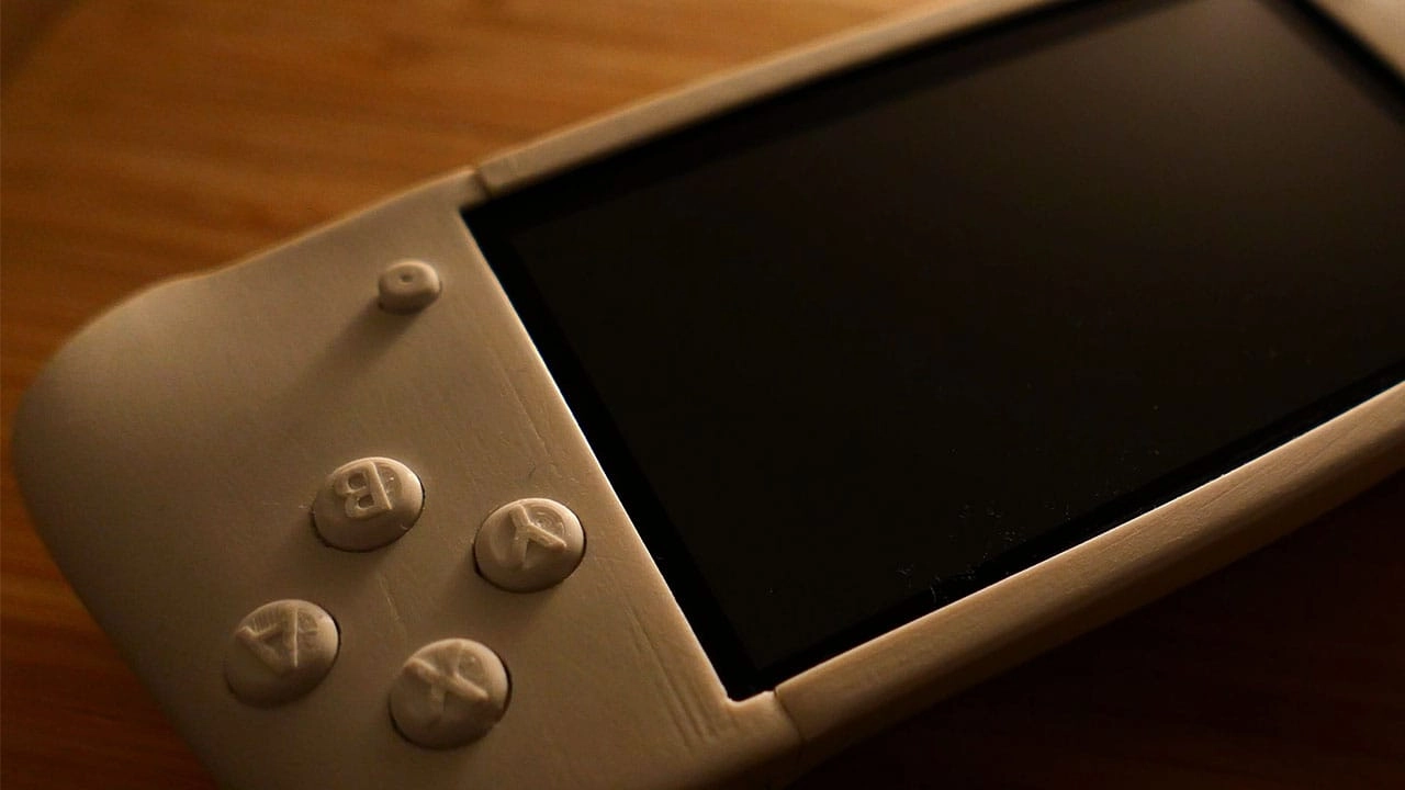 Close-up view of the ABXY buttons