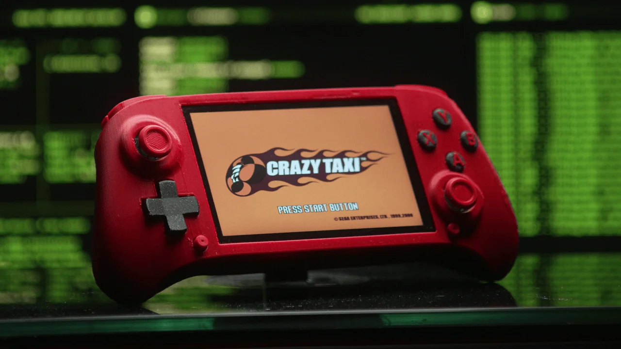 Console with analog thumbsticks