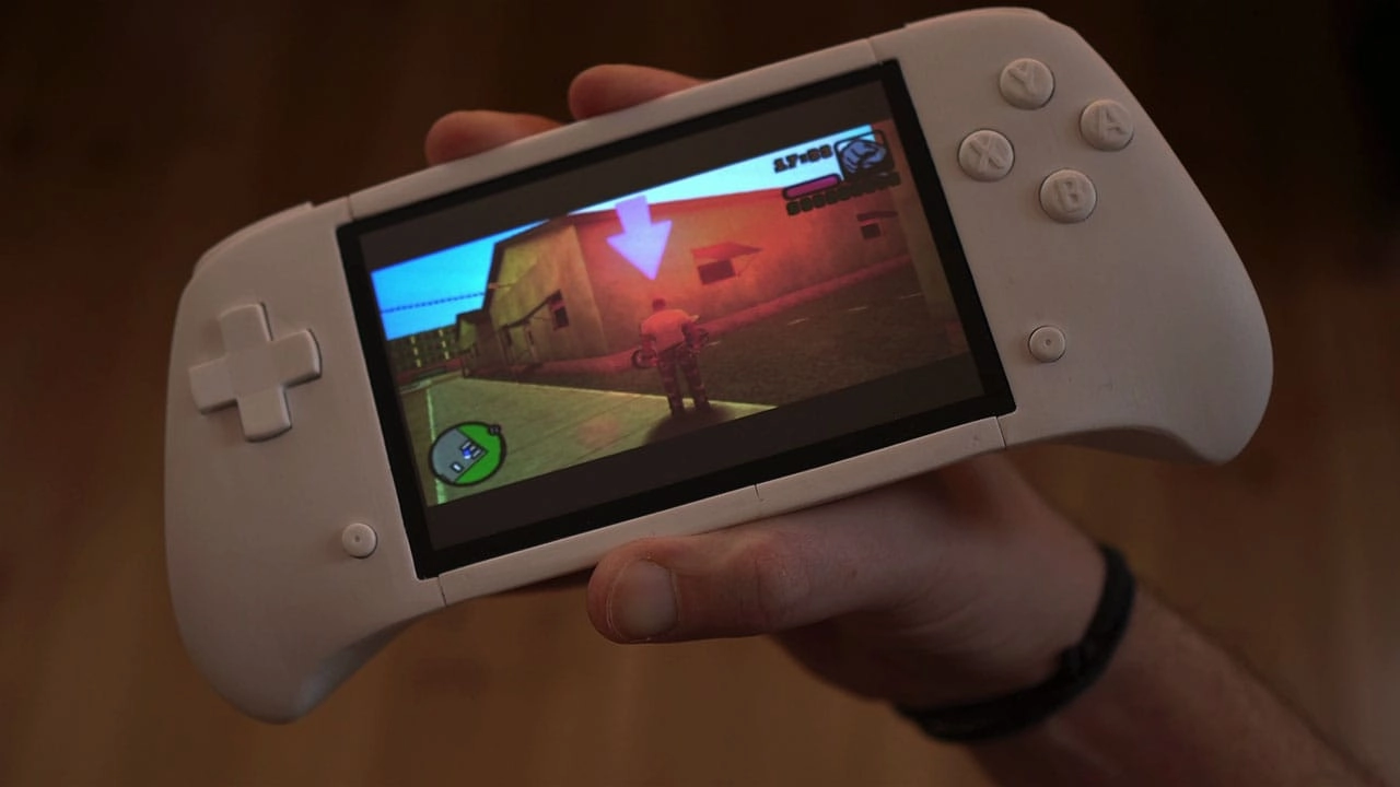 Playing a PSP game on the console