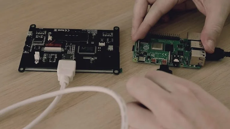 Connecting the board to a display using an HDMI cable
