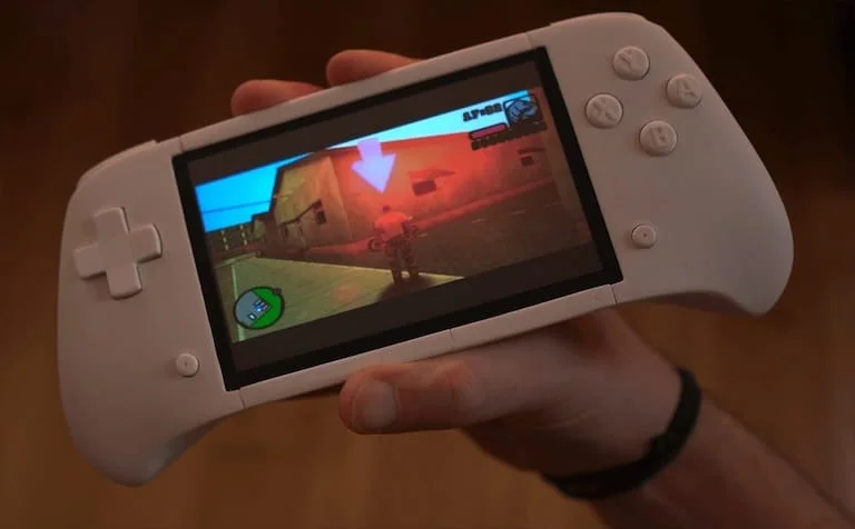 Example of horizontal black bars when playing a game