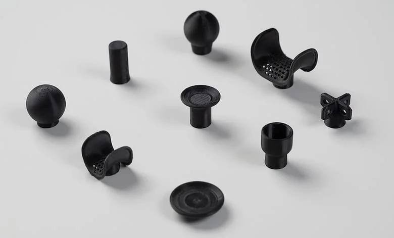 XBOX's adaptive thumbstick toppers of different sizes